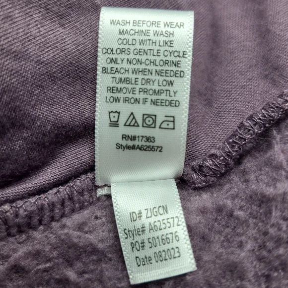 Koolaburra by UGG Fleece VEST Womens Size 1X Purple Sherpa Hooded Pockets Snaps - Picture 11 of 16